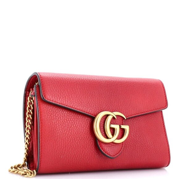 Gucci GG Marmont Chain Wallet Leather Mini reb-590-091825 - Picture 3 of 9